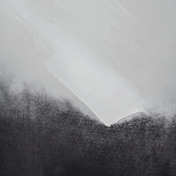 Monochrome Abstract Square Framed Canvas 3
