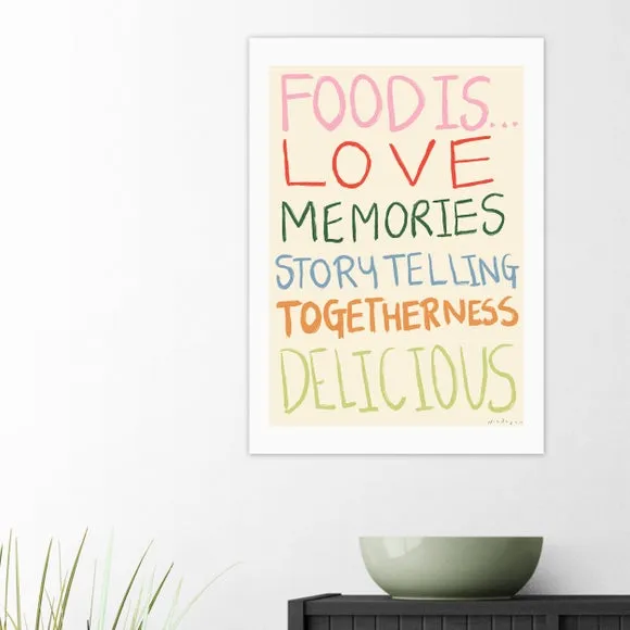 East End Prints Food Is Print 1