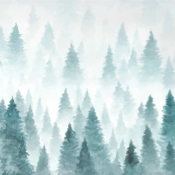 Pine Forest Wall Mural 5