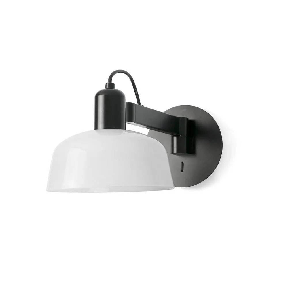 Netlighting Tatawin Dome Wall Lamp Opal in White 2