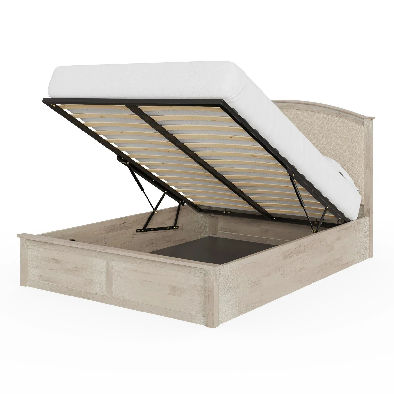 GFW Madrid Ottoman Bed in Light Oak 3