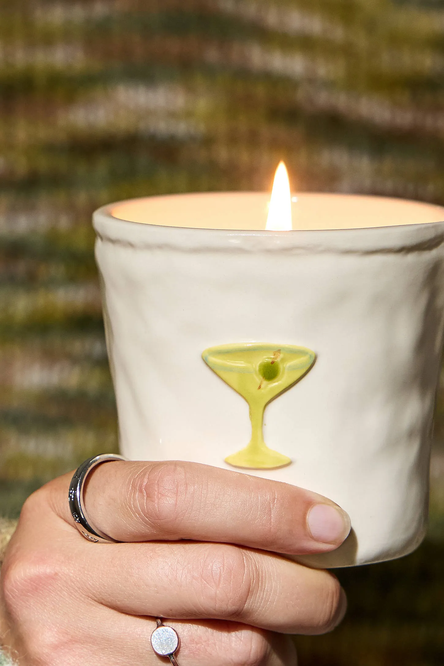 Paddywax Paddwax Bistro Martini Soy Wax Ceramic Candle - White ALL 2