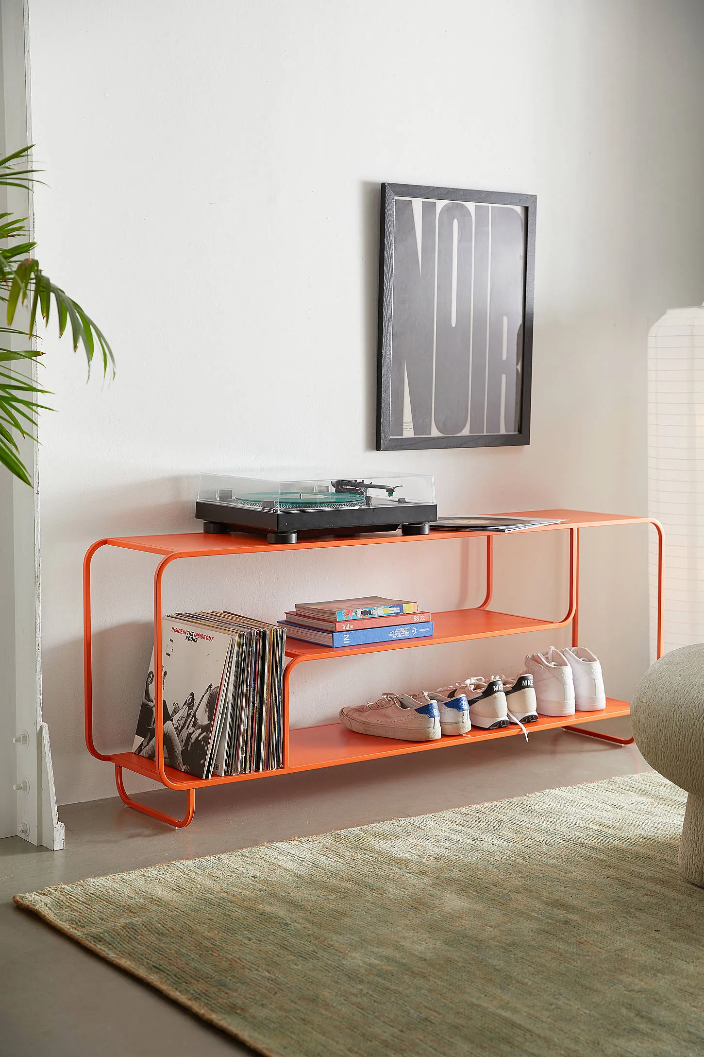 Alana Orange Console Media Stand - Orange