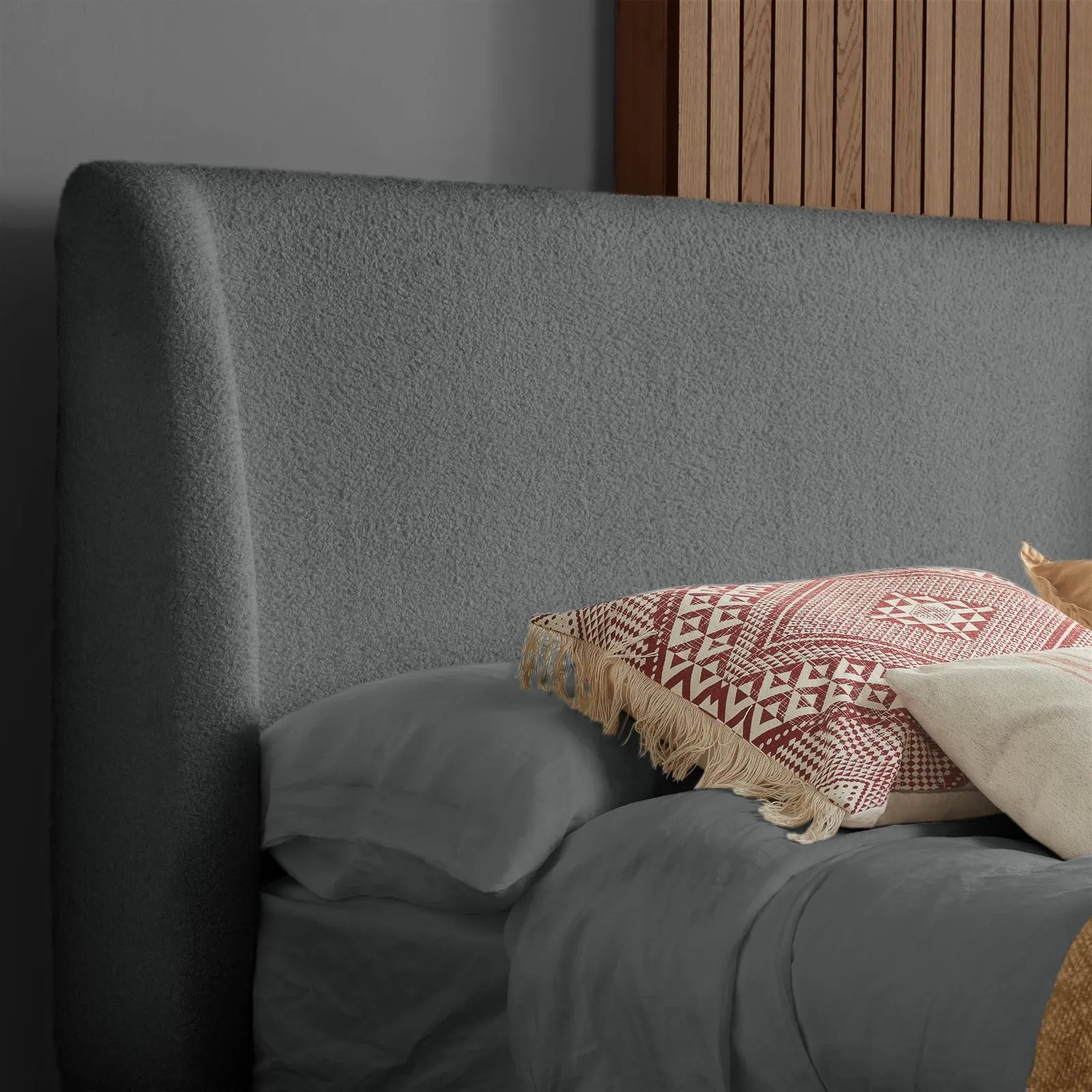 Birlea Ottoman Bed Frame Wooden Halfden in Grey 3