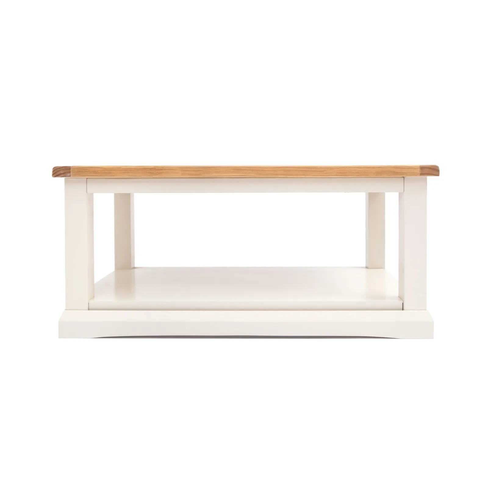 Cabinet Bits Coffee Table with Shelf - H45 W100 D60cm in Off-White 1
