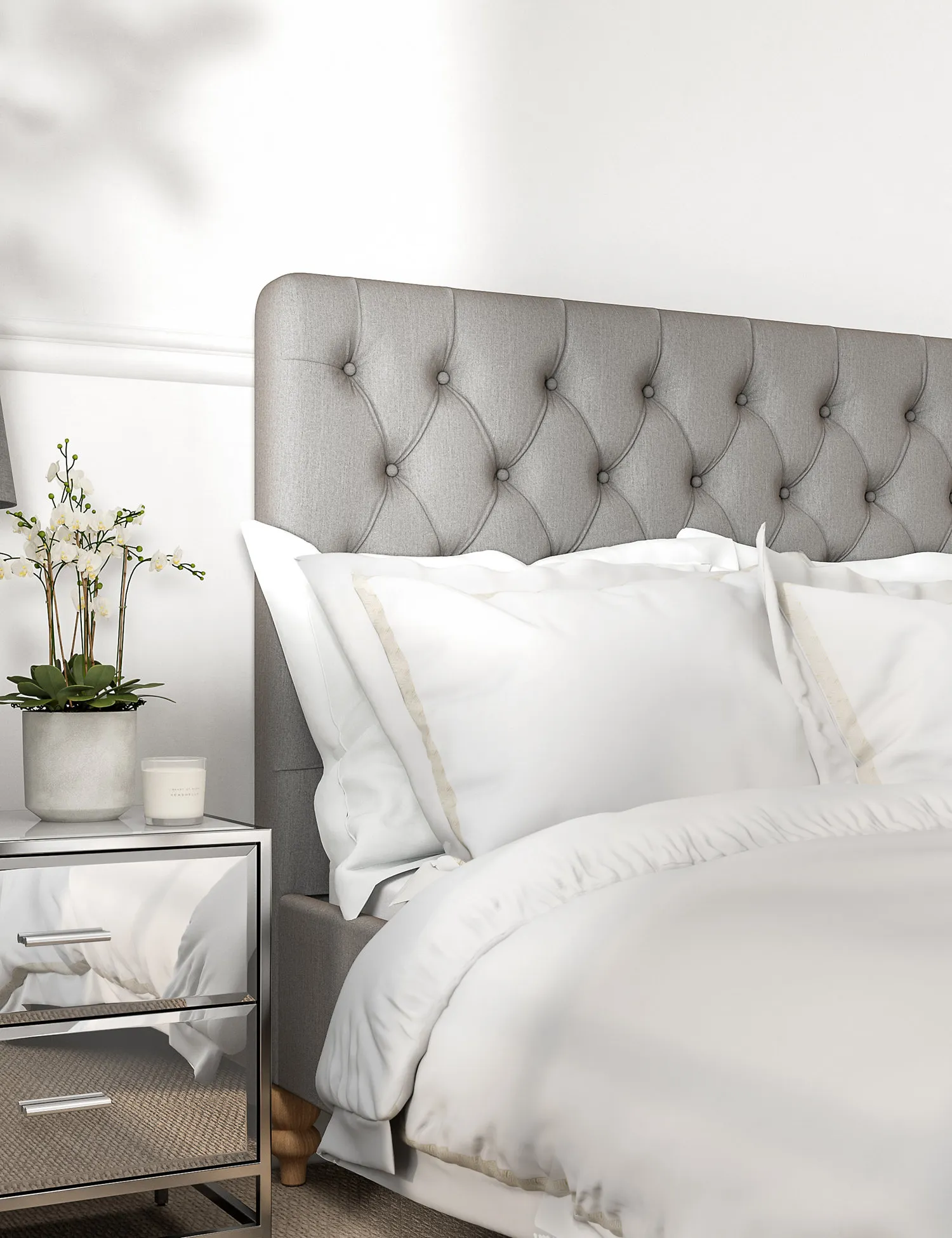 M&S Pure Cotton Embroidered Bedding Set