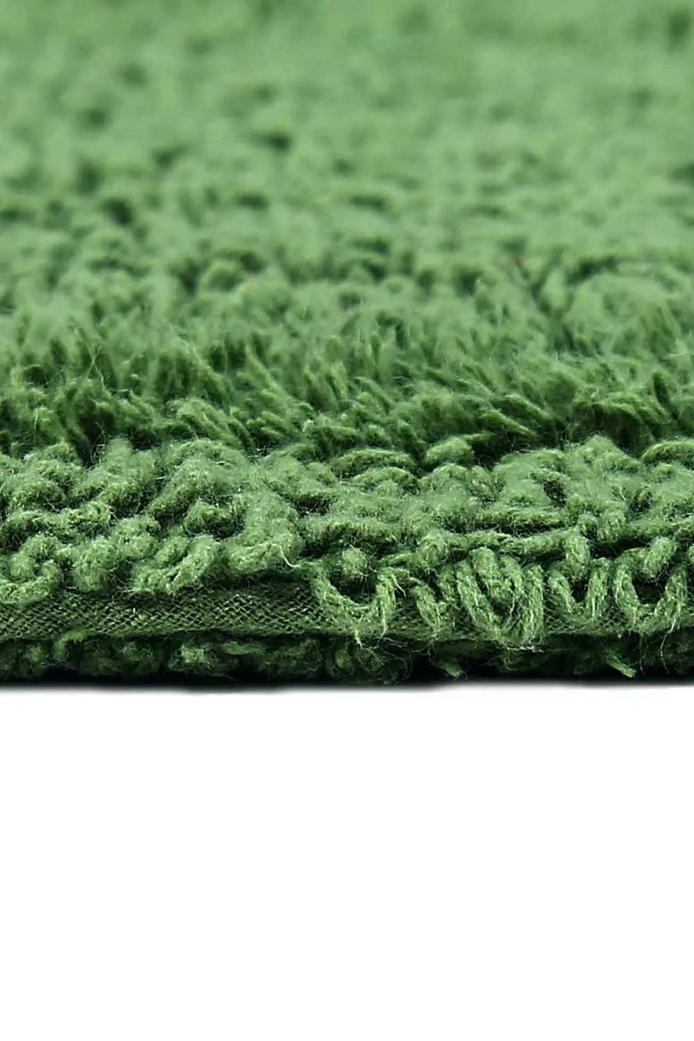 Homescapes Luxury Square Bath Mat 1600GSM 100% Cotton Reversible Shower Mat, 50cm in Light Green 5