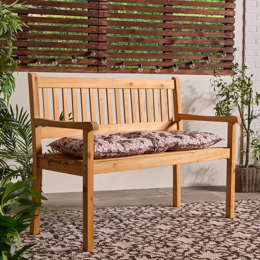 OHS Tiles Print 2 Seater Outdoor Bench Cushion Garden Furniture Seat