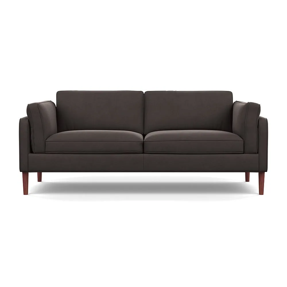 Heal's Sonno 3 Seater Nobilis Velvet Sable Walnut Feet 1