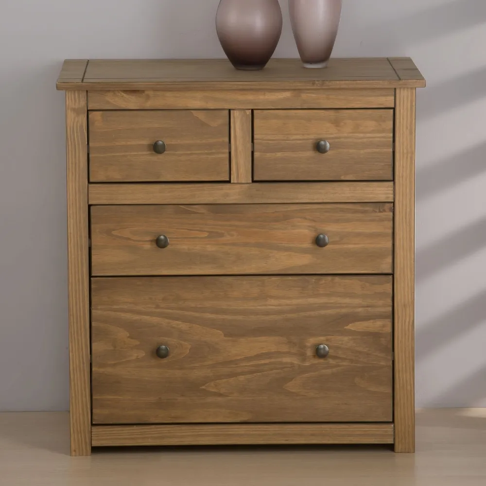 Santiago Pine 2 + 2 Drawer Chest
