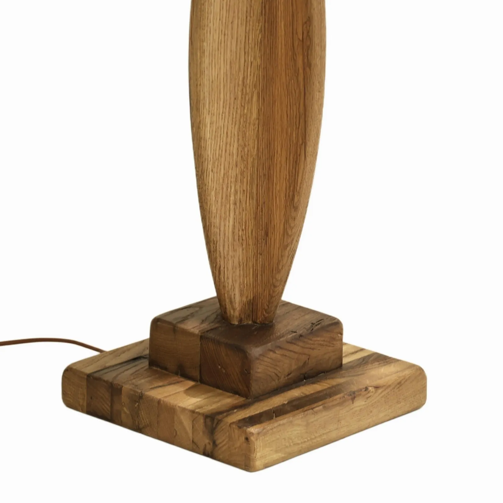 Geo Shape Floor Lamp With Black Shade 60X60X162Cm Oak | Barker & Stonehouse 4
