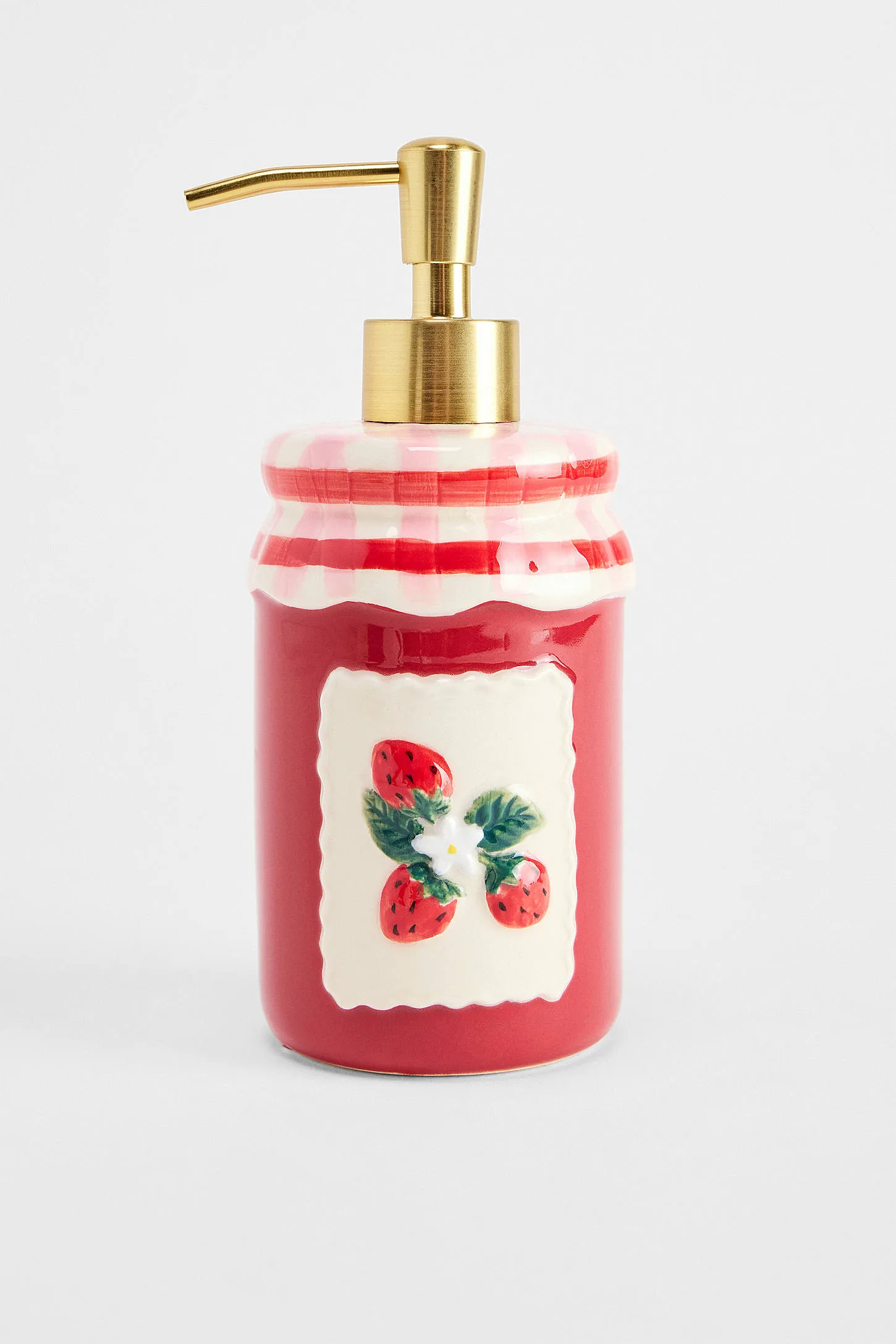 Jam Jar Soap Dispenser - Red 4