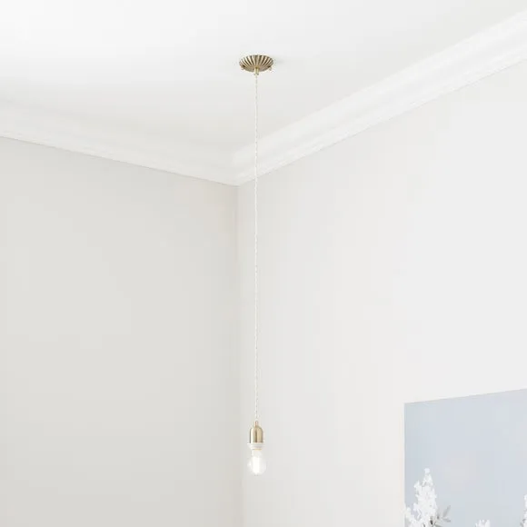 Scalloped Adjustable Flex Ceiling Light Cable 1