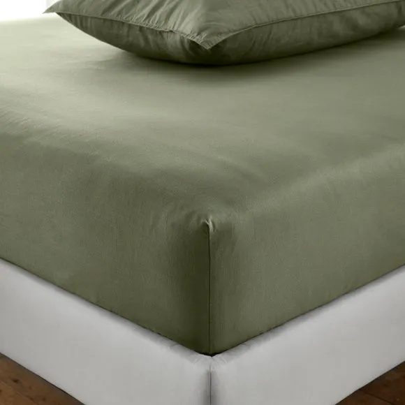 Soft Washed Recycled Cotton Fitted Sheet 1
