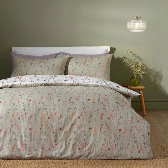Catherine Lanfield Grasmere Floral 100% Brushed Cotton Duvet Cover & Pillowcase Set 3
