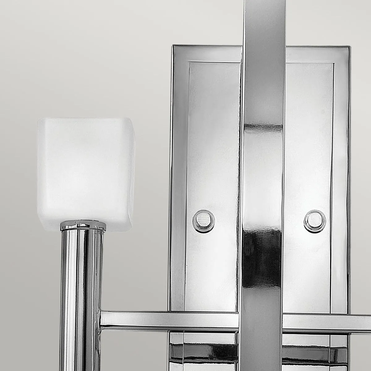 Netlighting Hinkley Fredrick Ramond Mondo 2 Light Wall Light Polished Chrome in Grey 2