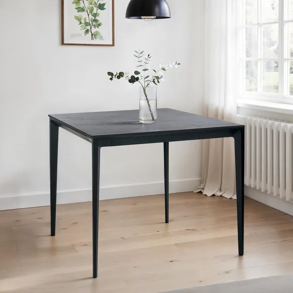 Miami 4 Seater Square Dining Table, Stone 1