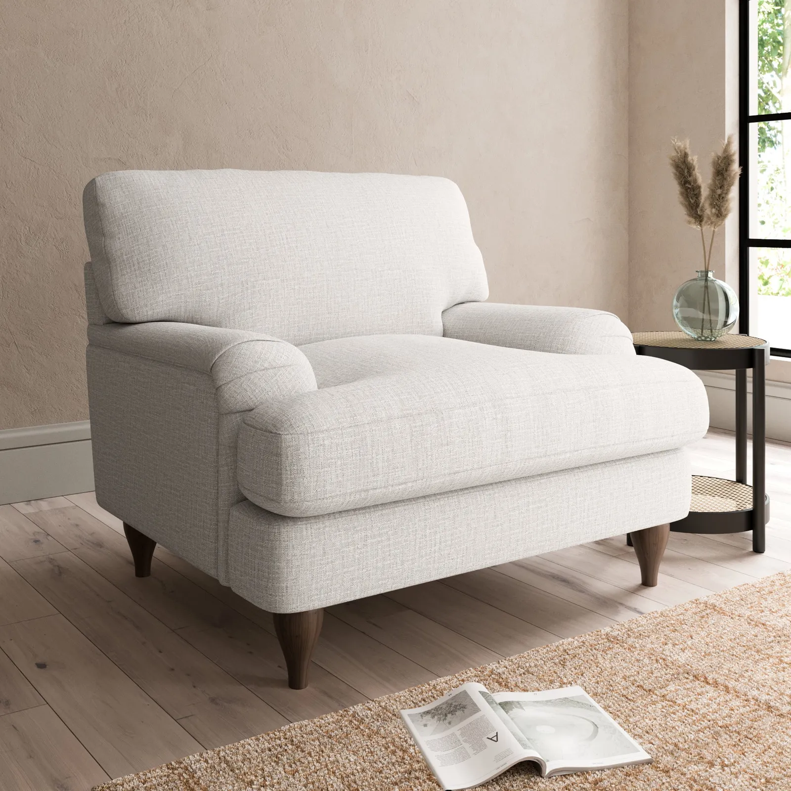 Darwin Textured Weave Armchair Textured Weave Sandstone