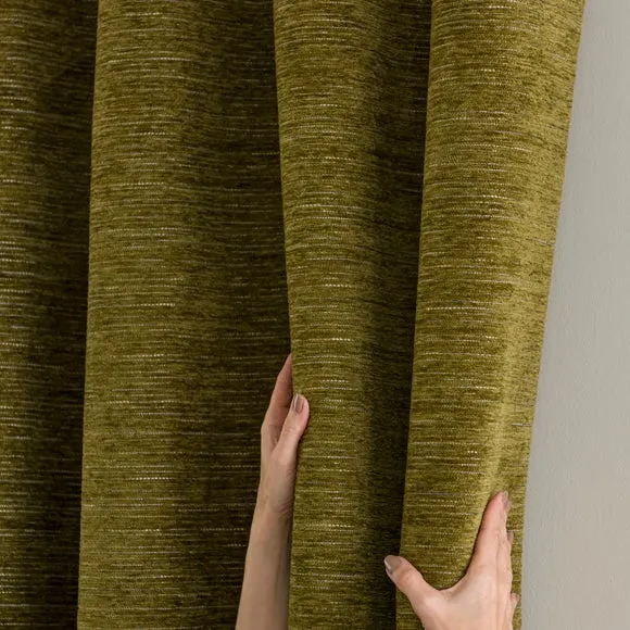 Hemmingway Chenille Eyelet Curtains 6