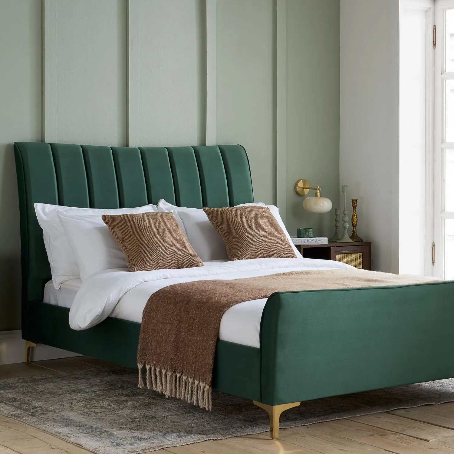 Birlea Clover Bed in Green 1
