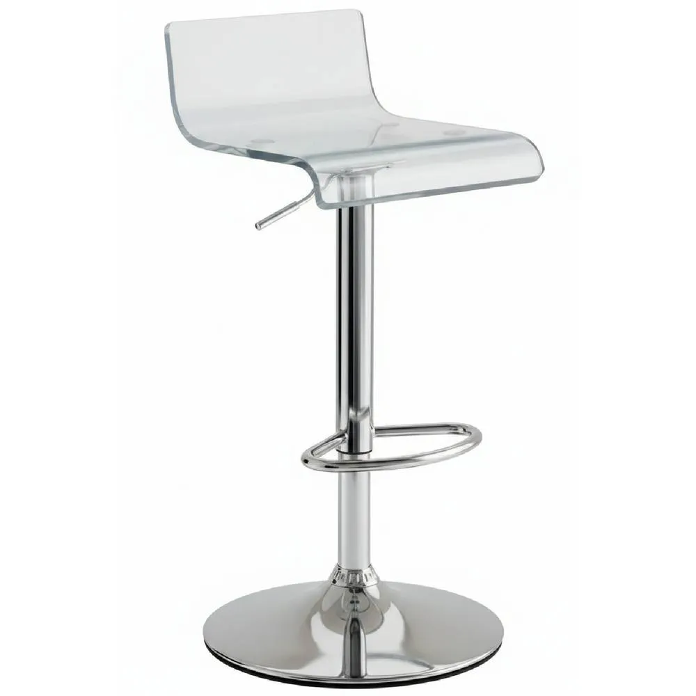 netfurniture CT3 Otto Garrison Acrylic Transparent Bar Stool in Clear