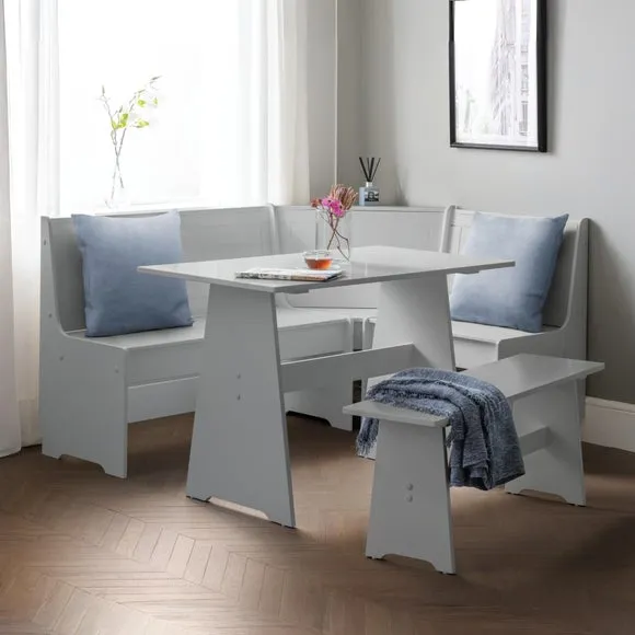 Newport 4 Seater Rectangular Corner Dining Table with Bench 3