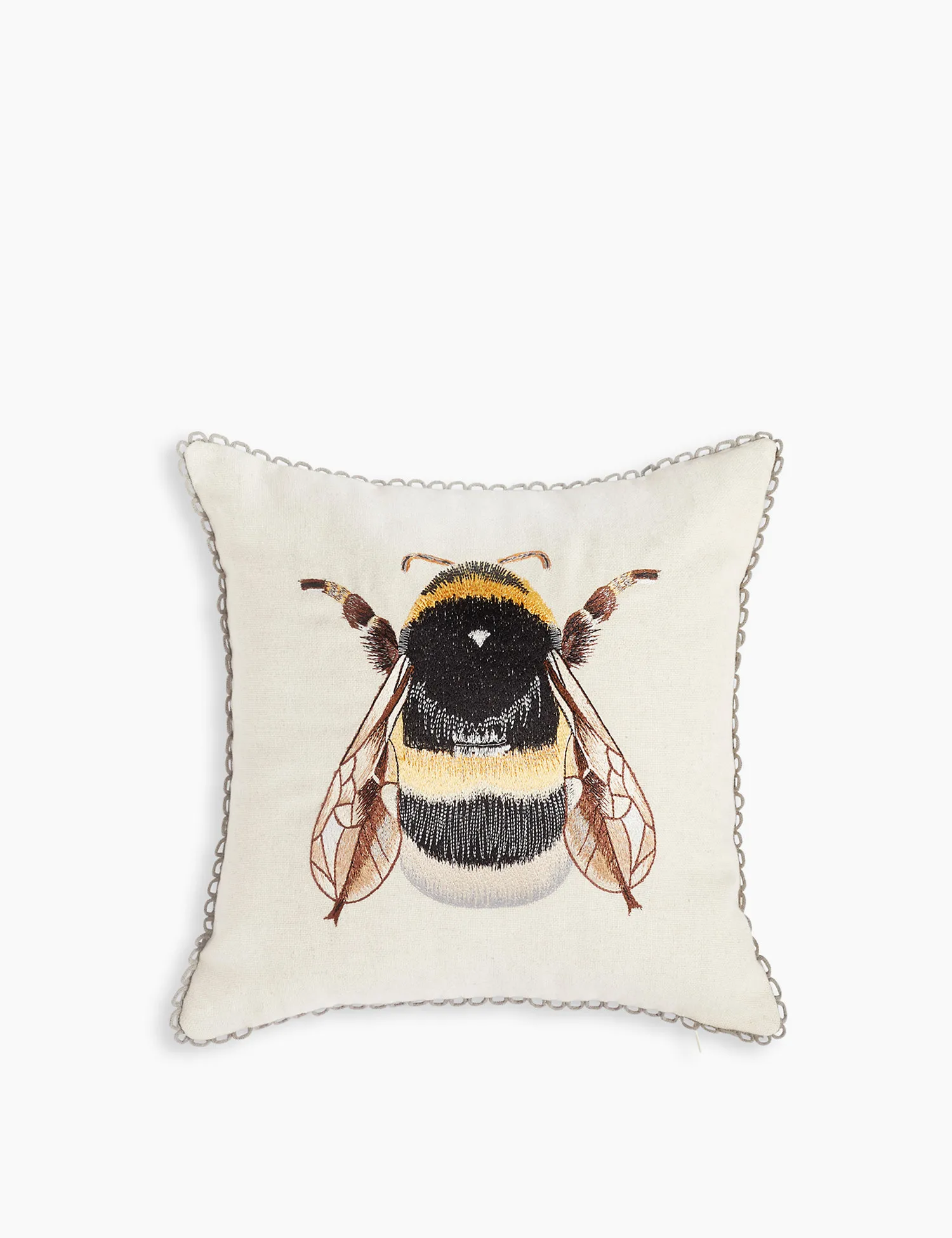 M&S Bumblebee Embroidered Cushion