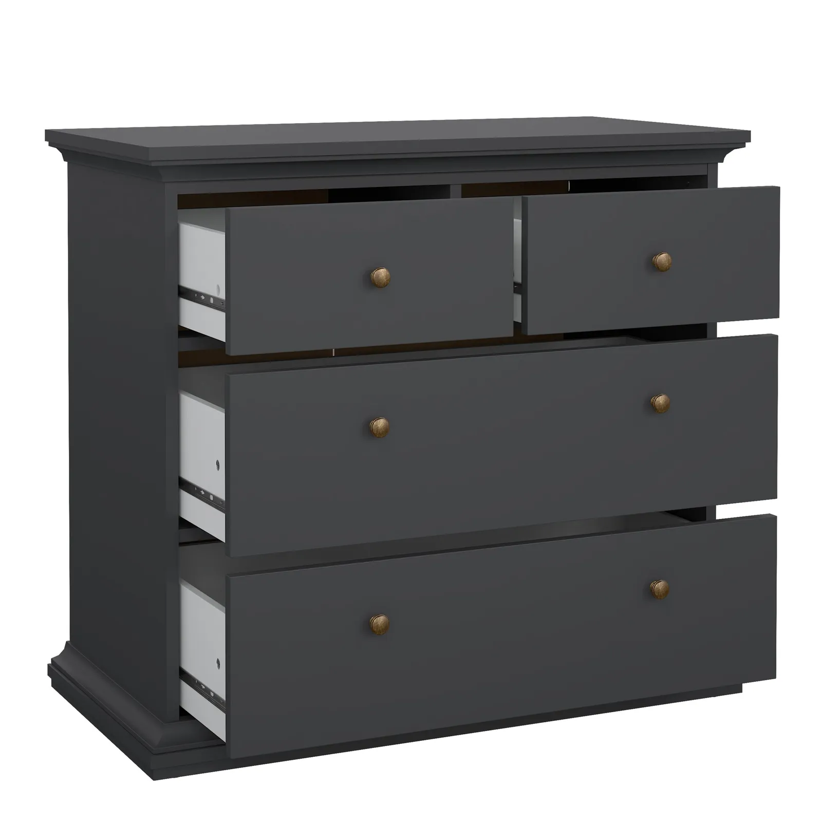 Furniture To Go Paris Chest of 4 Drawers in Grey 5