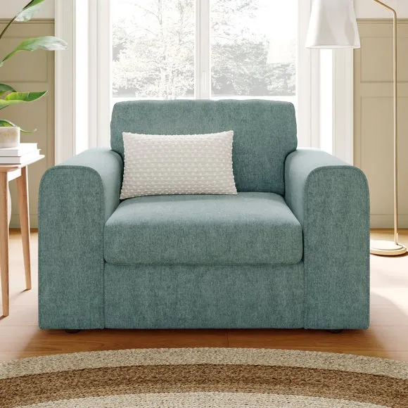 Abel Vintage Soft Chenille Snuggle Chair 1