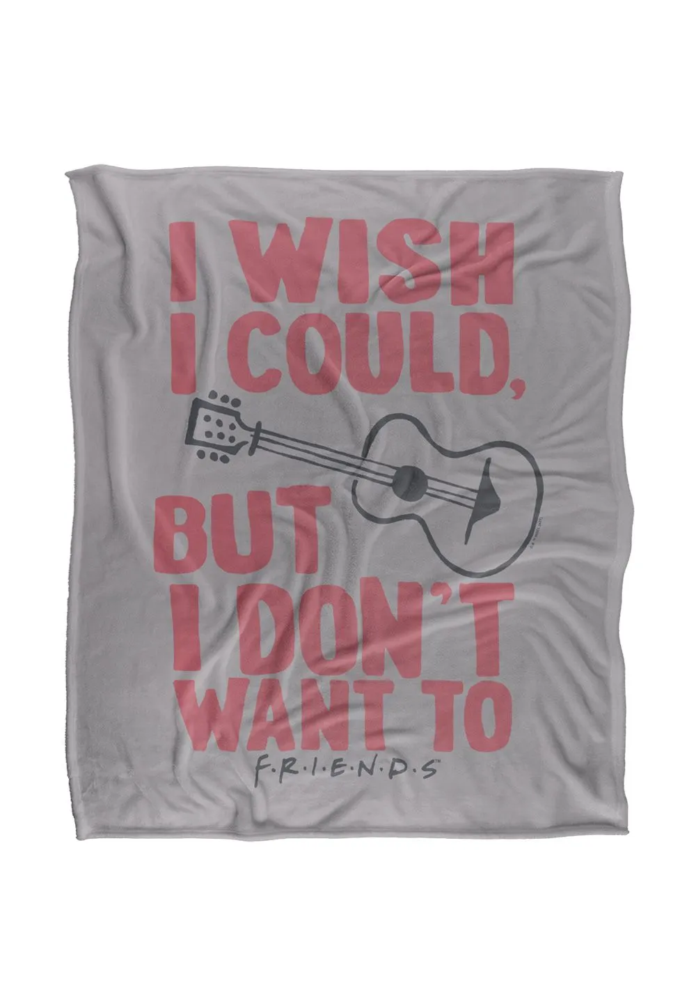 Warner Brothers Friends 152x127cm Phoebe Buffay Silky Touch Super Soft Throw Blanket in White