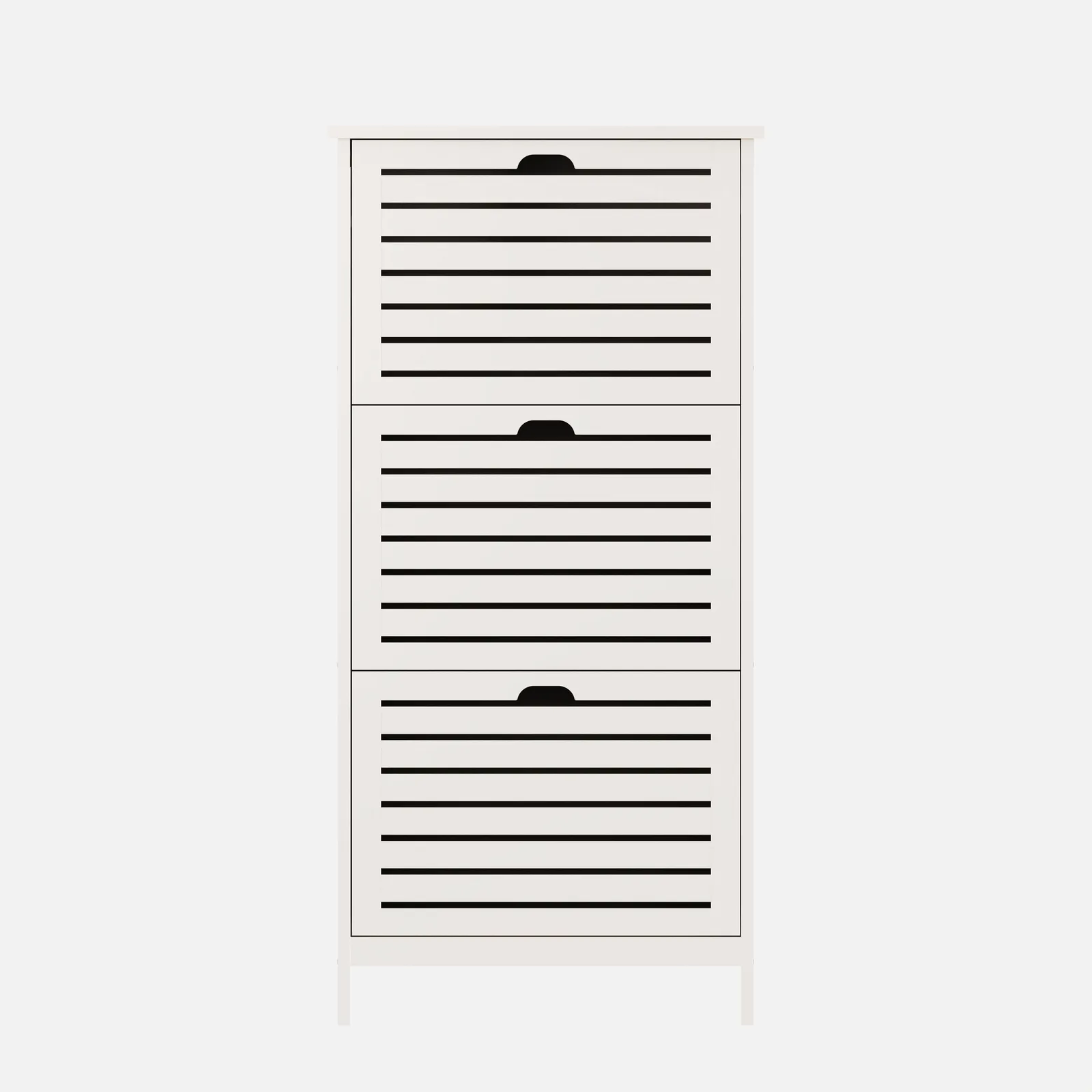 GFW Bergen Three Tier Shoe Cabinet in White 3