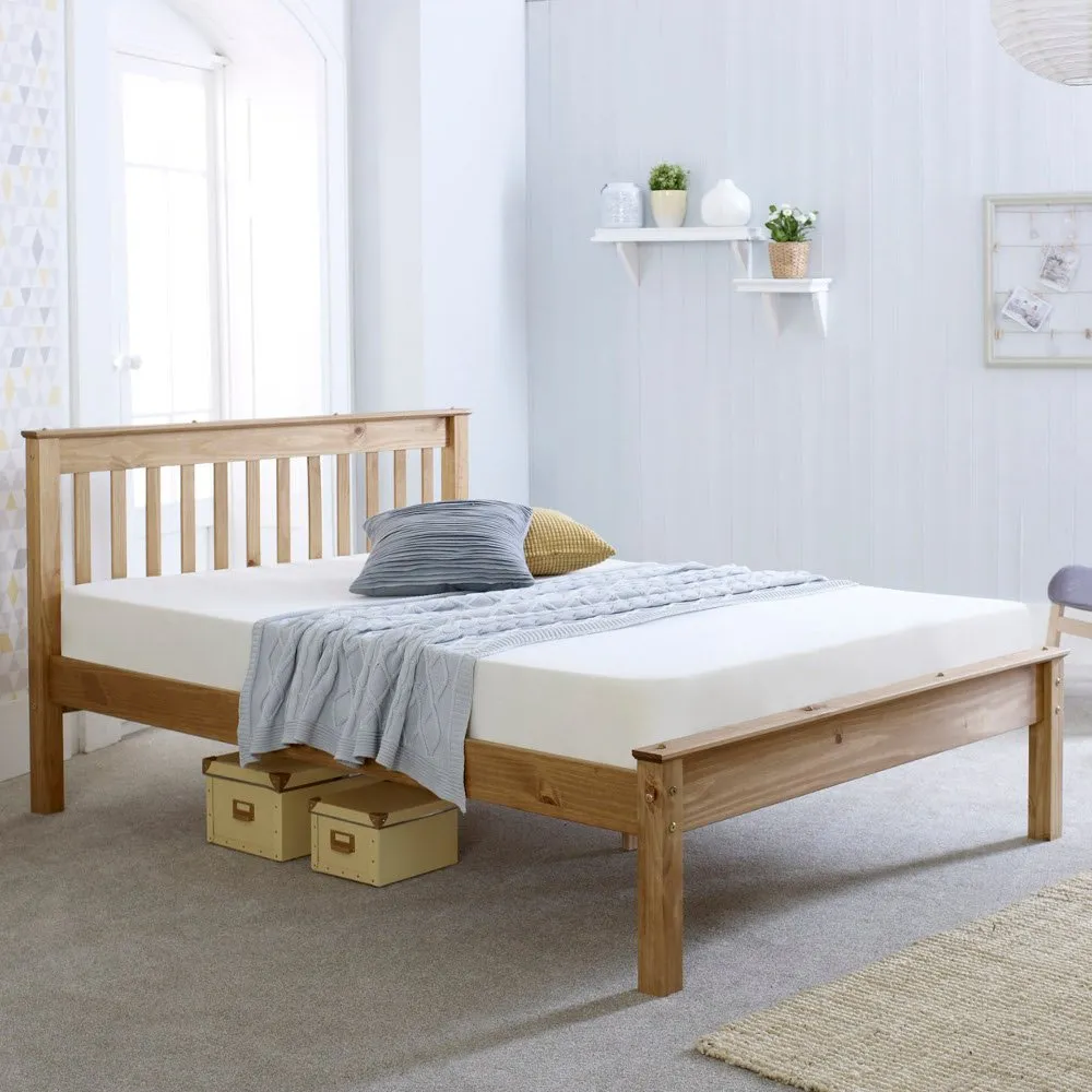 Wooden Bed Frame 3ft Single Chester Waxed Pine