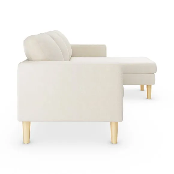 Jacob Sherpa Reversible Compact Corner Chaise Sofa 4