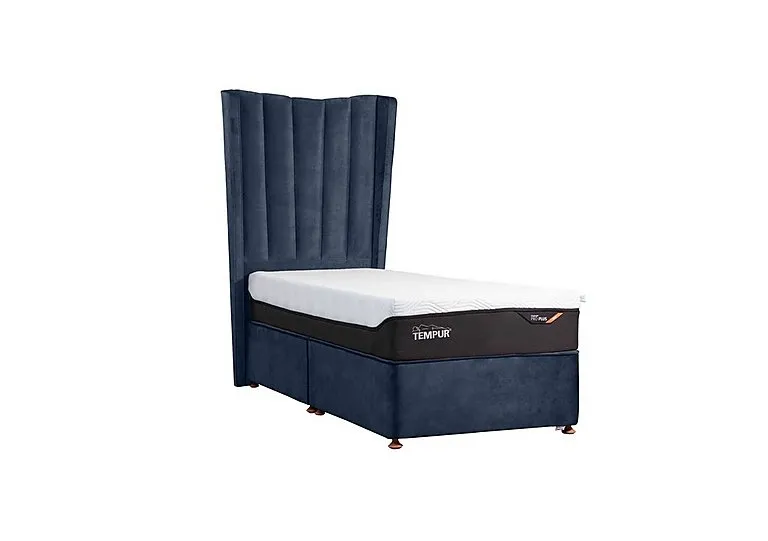 Suffolk Platform Divan Base - Single - Dark Blue