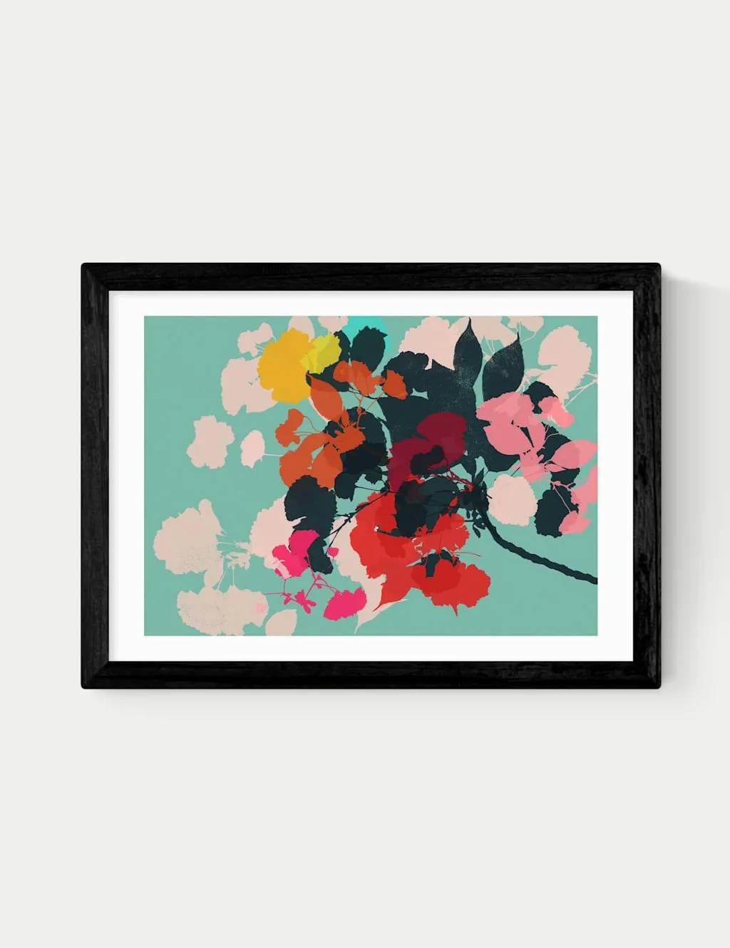 East End Prints Cherry Blossoms Framed Art Black