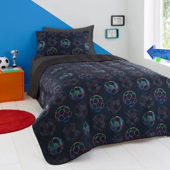 Bright Football Pinsonic Bedspread