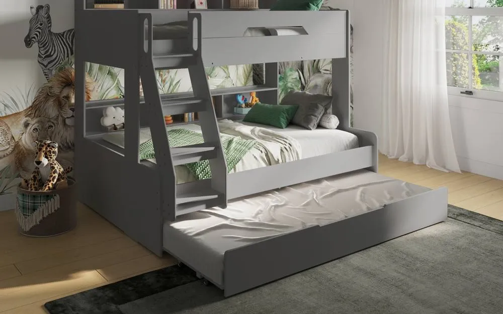 Flair Interstellar Triple Bunk Bed in Grey 5