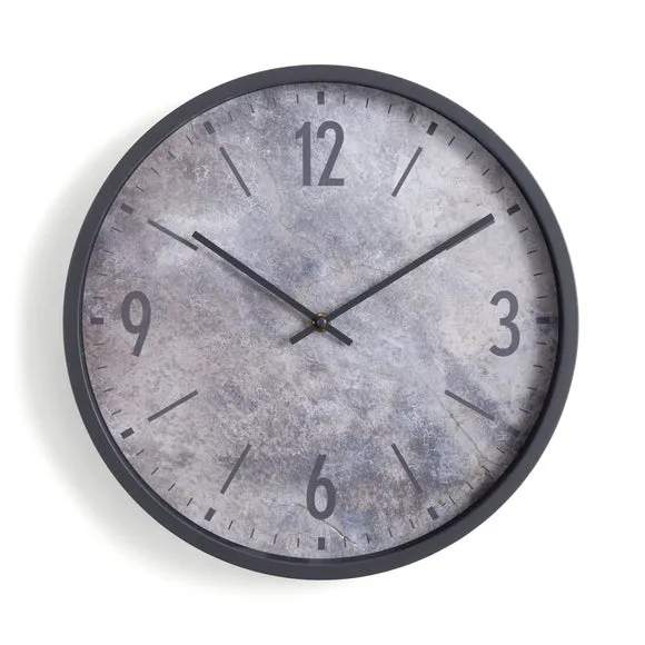 Concrete Effect Industrial Wall Clock 3