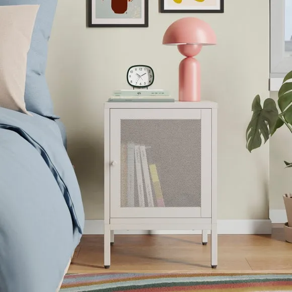 Talla Metal Bedside Table