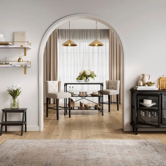 LPD Fairmont Marble Effect Kitchen Island 6