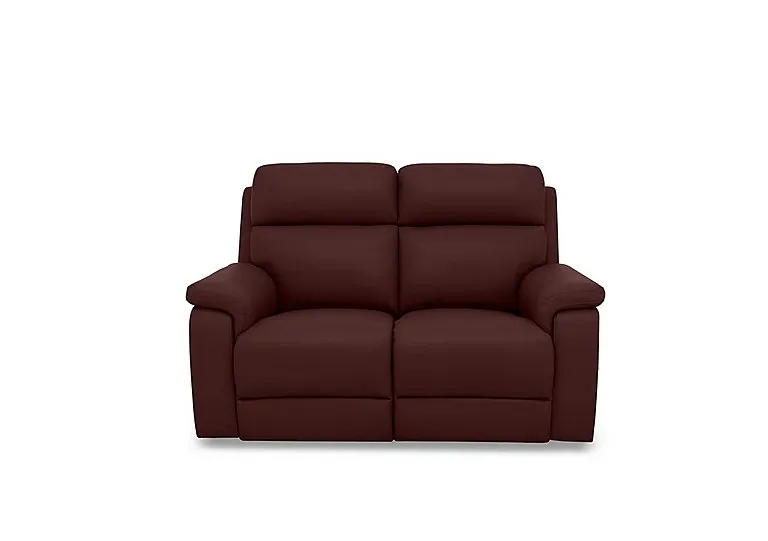 Raven Leather 2 Seater Sofa - Montana Ruby