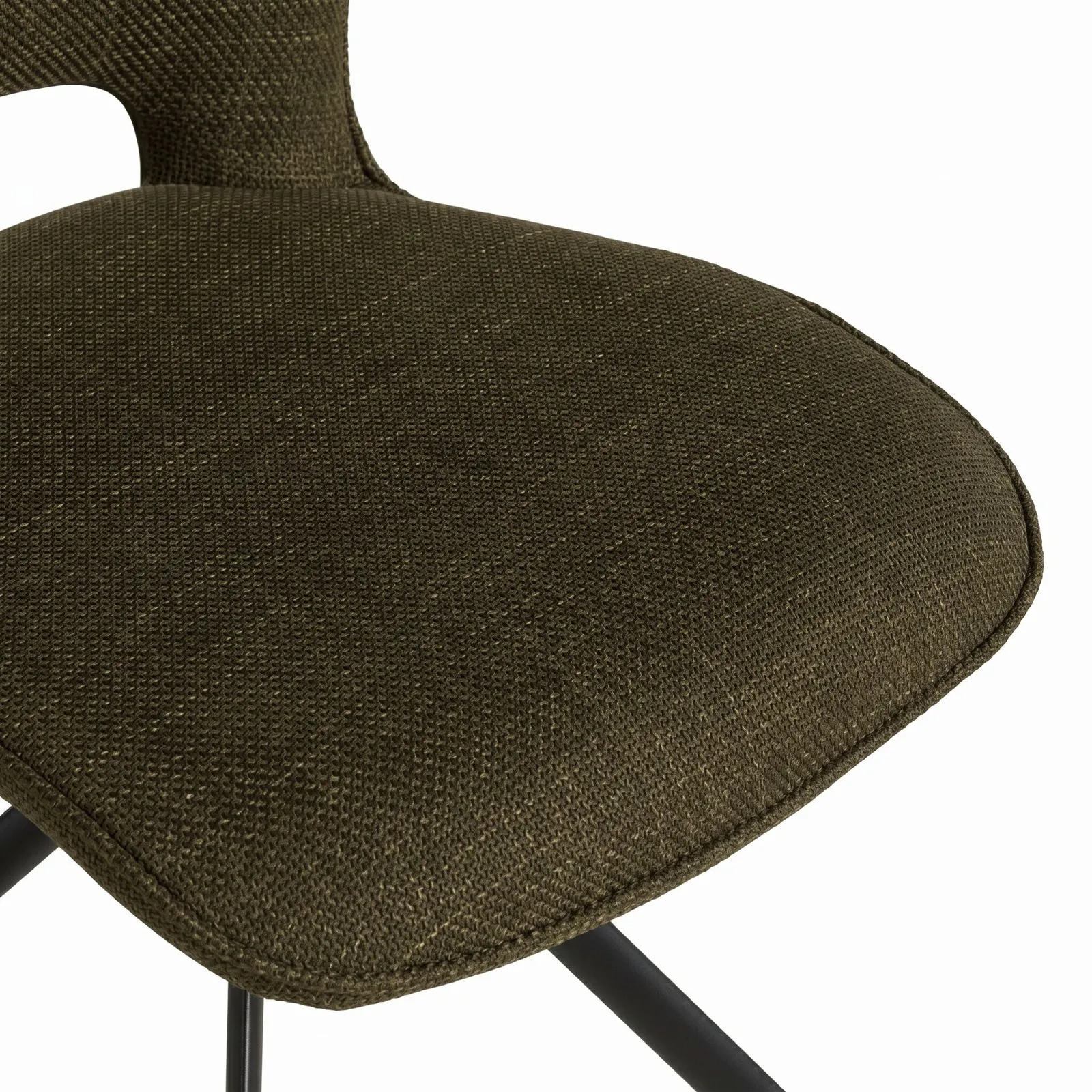 Torrance Dining Chair Without Arm, Green Fabric | Barker & Stonehouse 5