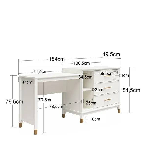 Westerleigh 3-in-1 TV Dresser 6