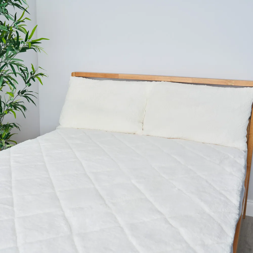 Teddy Bear Single Duvet, Cream