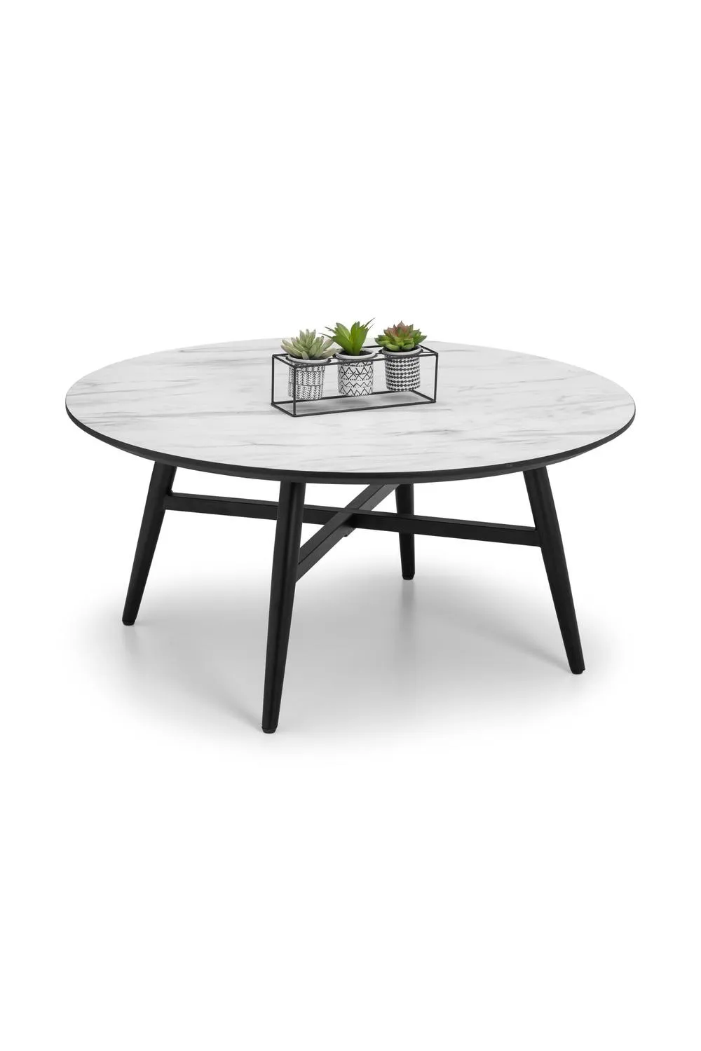 Julian Bowen Firenze Round Coffee Table in White 3