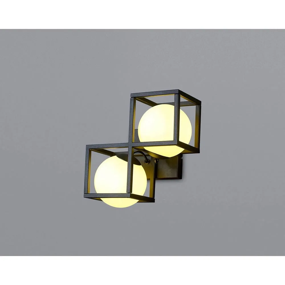 Netlighting Desigual Wall Lamp 2 Light G9 Matt Black 2