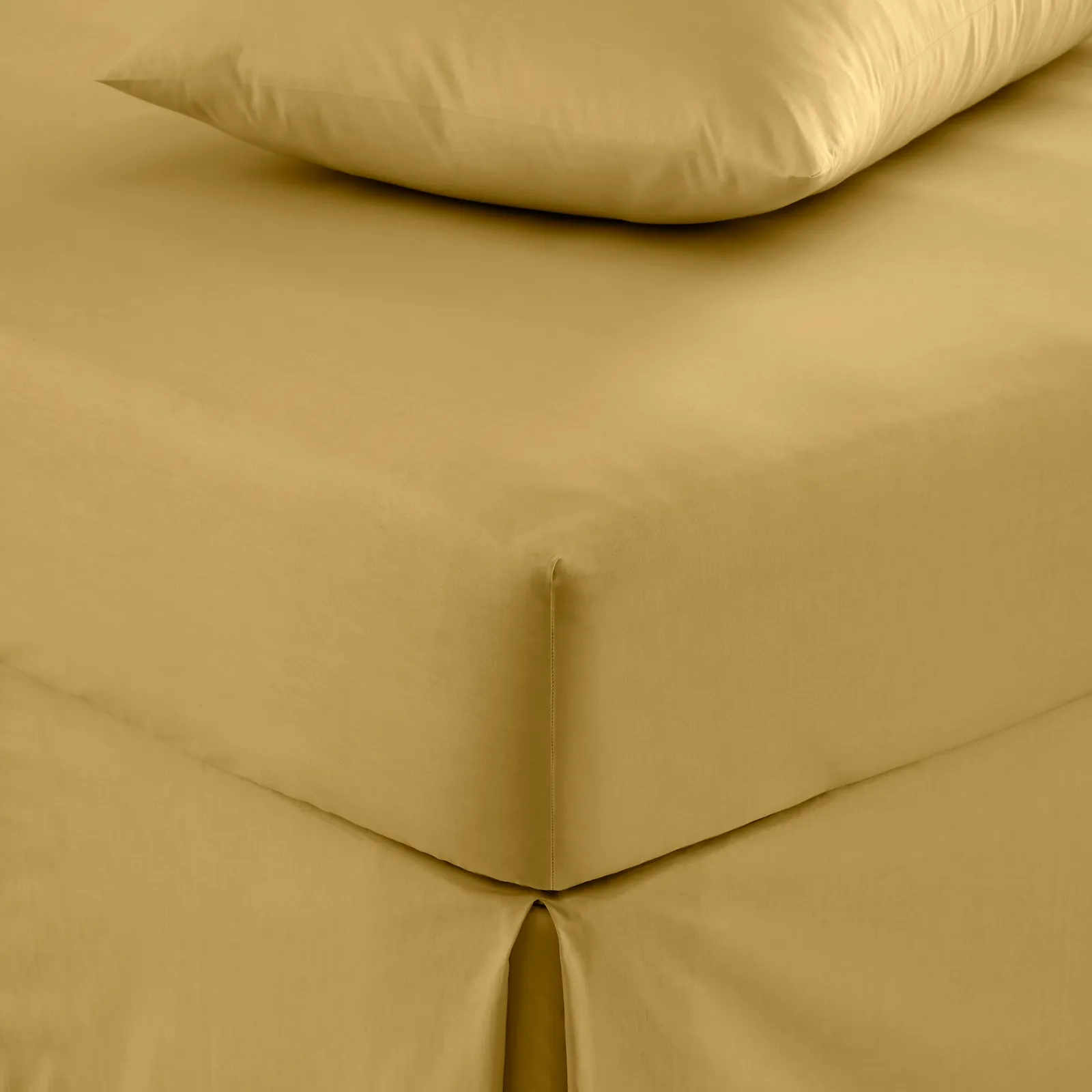 Pure Cotton Fitted Sheet Ochre