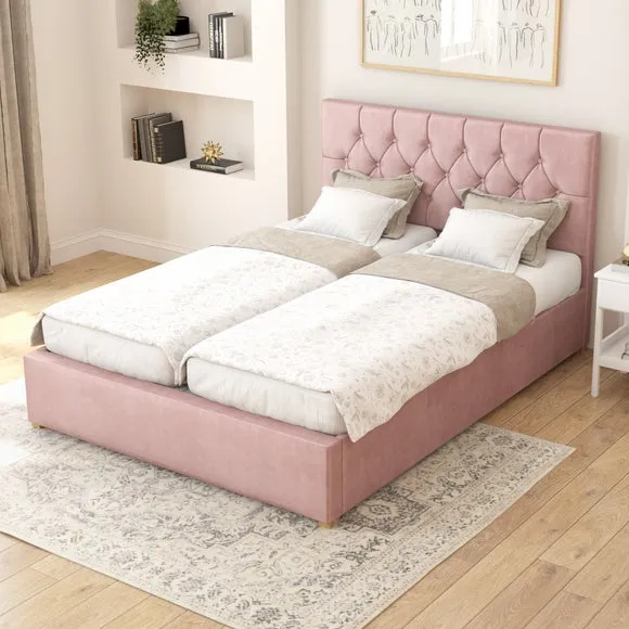 Olivier Plush Velvet Adjustable Bed 1