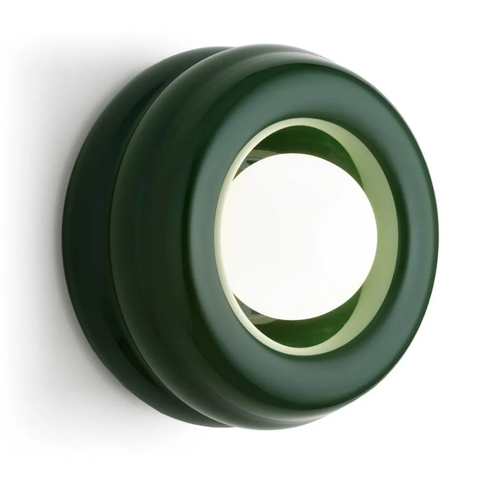 Netlighting Tevo Wall Lamp Bottle Green Opal Matte G9