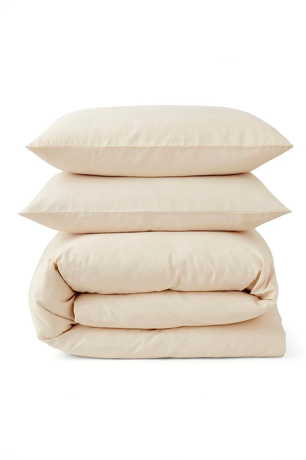 Martex Touch of Linen Duvet Cover Set (Includes 2 Pillowcases 1 For Single) in Cream 3